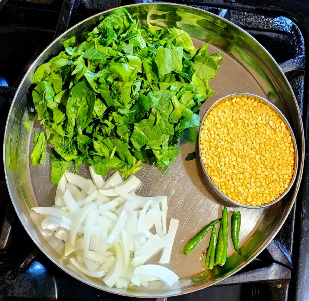 Spinach moong dal curry dr savitra