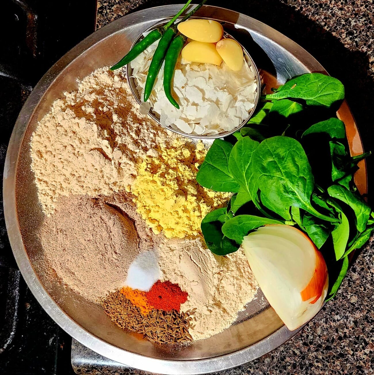 Spinach Roni Mixed Flour & Spinach Roti - Dr. Savitra
